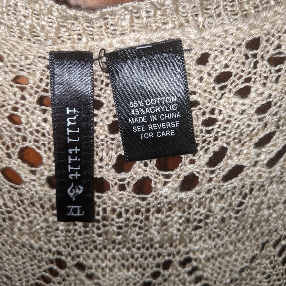 XL Women's Full Tilt Tank Top Floor Length Cardigan - Picture 3 of 4